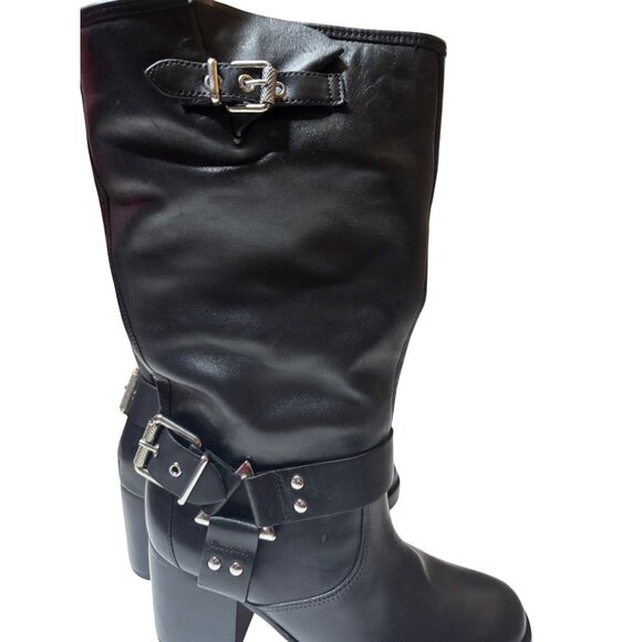 Schutz Kiara Moto Boots Black, Size 8.5 Brand New In Box - Picture 11 of 14